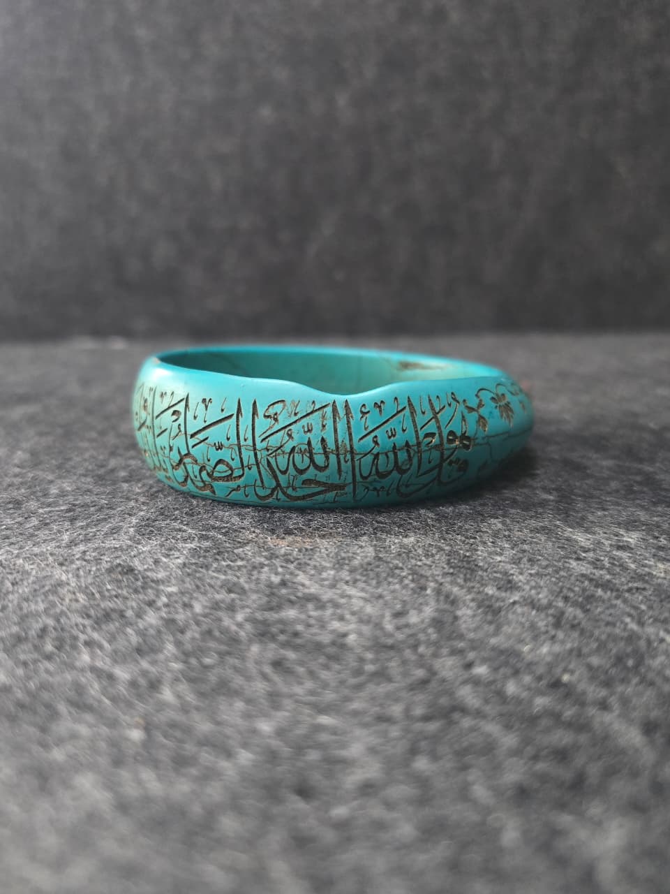 Islamic Mughal handengraved Turquoise Bangle